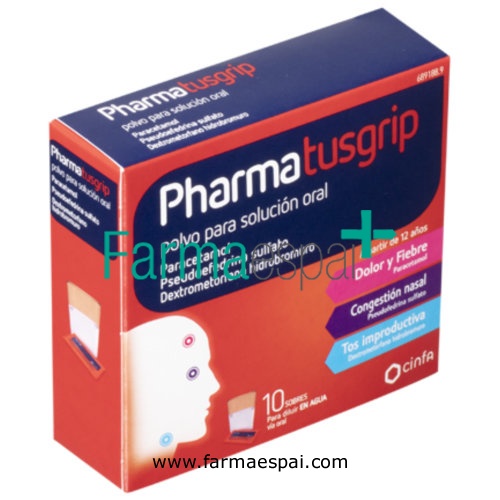 PHARMATUSGRIP POLVO PARA SOLUCION ORAL , 10 sobres