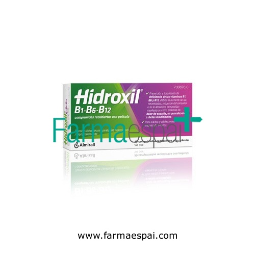 HIDROXIL B1-B6-B12 COMPRIMIDOS RECUBIERTOS CON PELICULA , 30 comprimidos