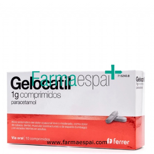 GELOCATIL 1 g COMPRIMIDOS,10 comprimidos