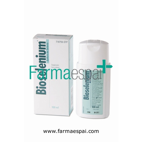 BIOSELENIUM 25 mg/ml  SUSPENSION CUTANEA , 1 frasco de 100 ml
