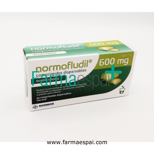 NORMOFLUDIL 600 MG COMPRIMIDOS DISPERSABLES 20 comprimidos