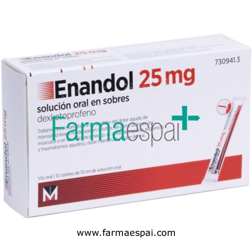 ENANDOL 25 MG SOLUCION ORAL EN SOBRES 10 sobres