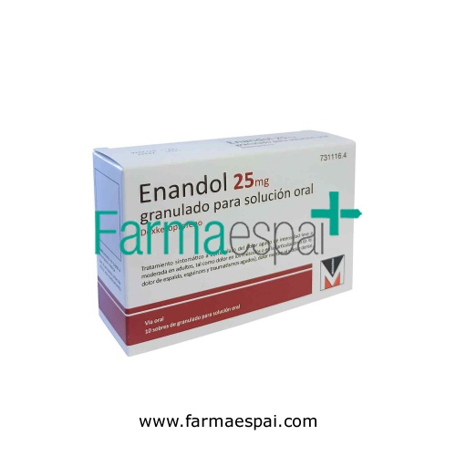 ENANDOL 25 MG GRANULADO PARA SOLUCIÓN ORAL,10 sobres