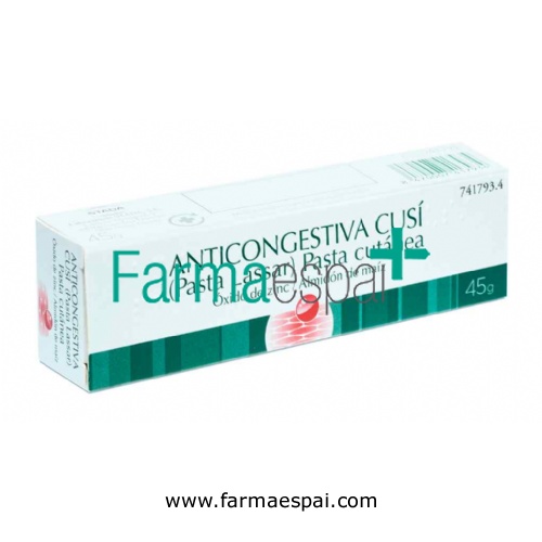 ANTICONGESTIVA CUSI (PASTA LASSAR) , 1 tubo de 45 g