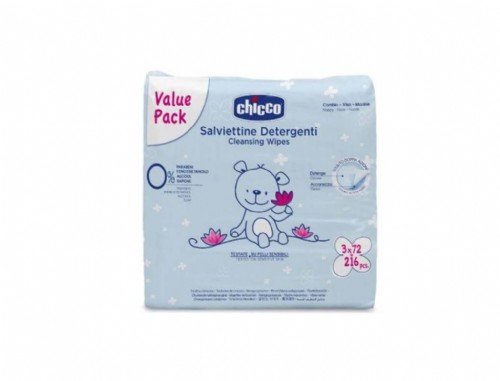 PACK TOALLITAS CHICCO 3X72UNIDADES