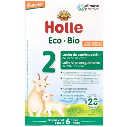 Holle 2 leche de cabra para continuacion (1 envase 600 g)