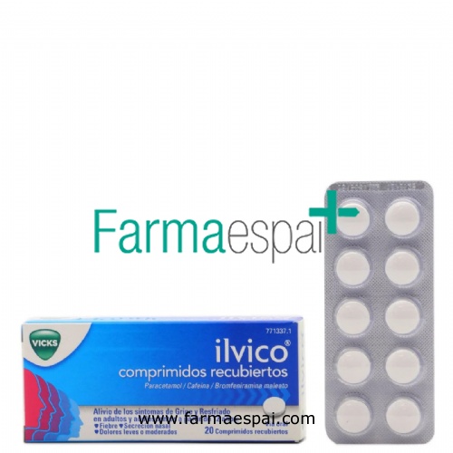 ILVICO COMPRIMIDOS RECUBIERTOS, 20 comprimidos