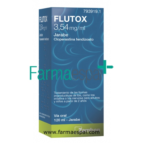FLUTOX 3,54 mg/ml JARABE , 1 frasco de 120 ml
