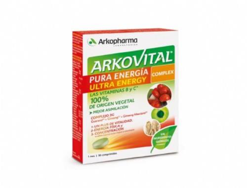 Arkovital pura energia ultra energ complex 30 comprimidos