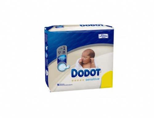 Pañal infantil - dodot sensitive recien nacido (t- 1  2-5 kg 30 u)