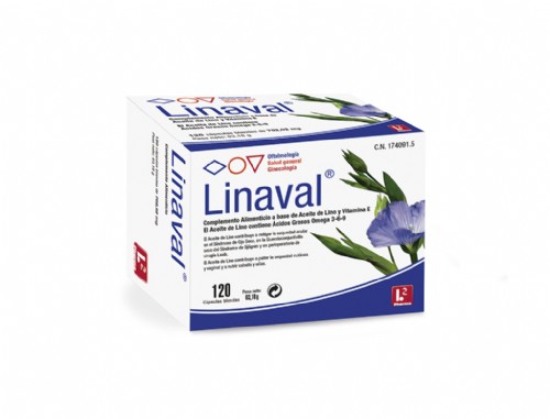 Linaval aceite de semillas de lino (500 mg 120 caps)