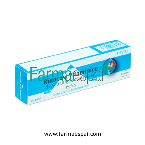 RINOCUSI VITAMÍNICO 12.500 UI/g POMADA NASAL, 1 tubo de 10 g