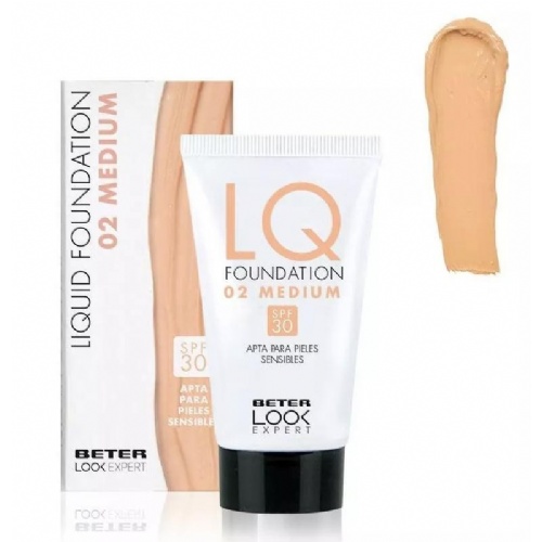 Maquillaje facial beter liquid foundation (silky sand)