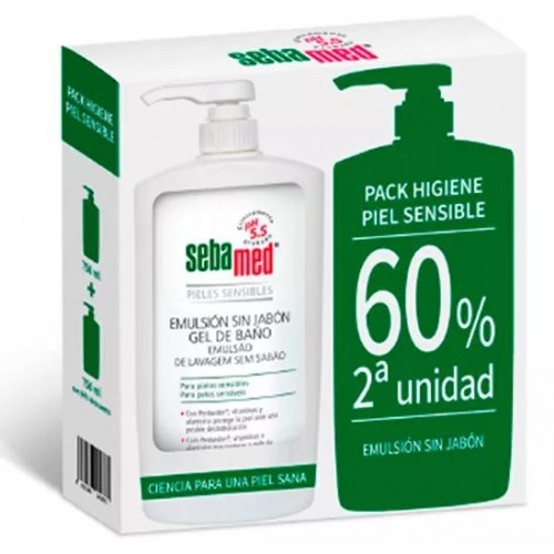 Sebamed emulsion sin jabon (2 envases 750 ml pack 60% promocion)