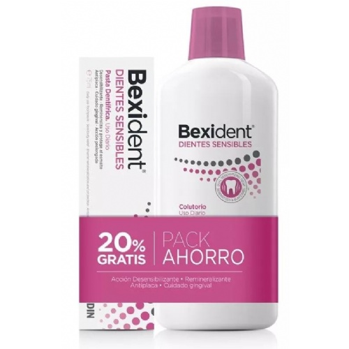 Bexidentdientes sensibles pack pasta 75ml + colutorio 500ml