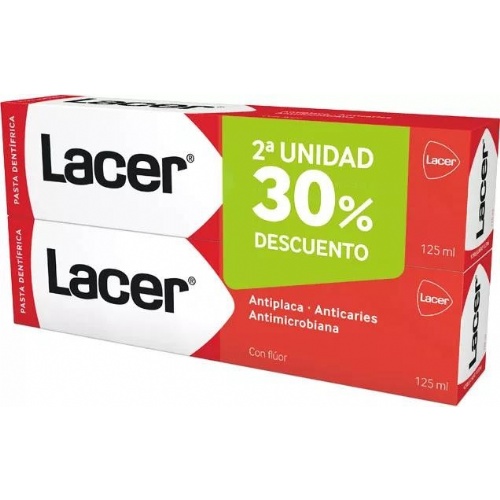 Lacer pasta duplo 125ml promocion ahorro