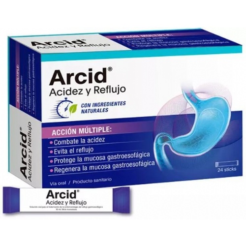 Arcid acidez y reflujo 24 sticks 10 ml