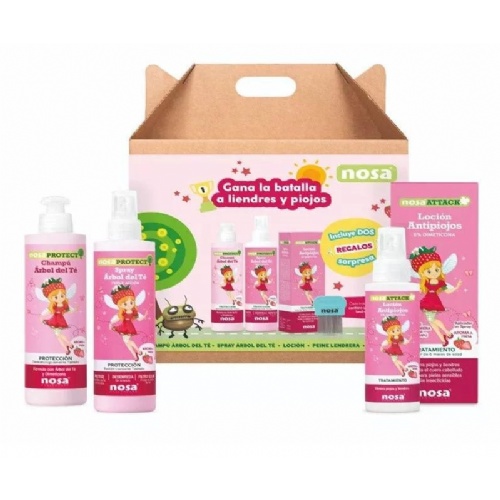 Nosa pack tratamiento y proteccion fresa (champu-spray-locion)