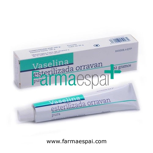 VASELINA ESTERILIZADA PURA ORRAVAN POMADA , 1 tubo de 32 g