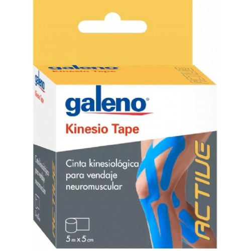 Galeno kinesio tape (1 unidad 5 m x 5 cm color azul)