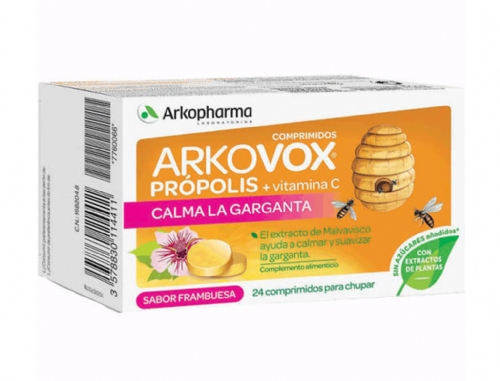 Arkovox® Comprimidos Própolis y Vitamina C Sabor Frambuesa
