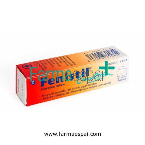 FENISTIL 1 MG/ML EMULSIÓN CUTÁNEA  , 1 frasco de 8 ml