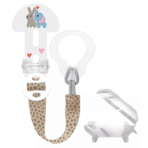 Broche para chupete y cubierta de proteccion - mam clip it! & cover (1 unidad color verde)