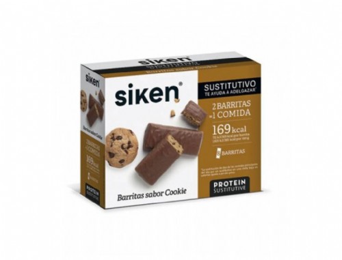 Siken protein sustitutivo barrita (44 g cookie 8 u)