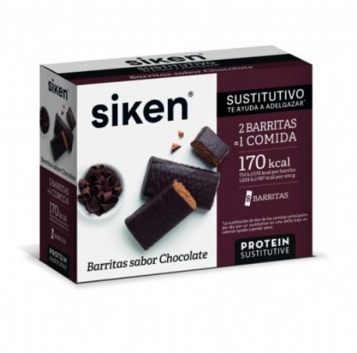Siken protein sustitutivo barrita (44 g chocolate 8 u)