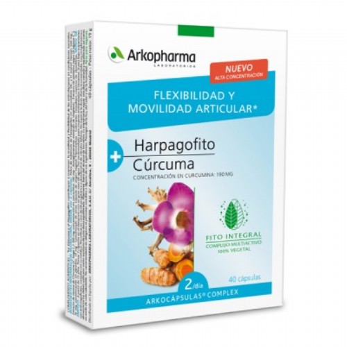 Arkopharma harpagofito y curcuma arkocapsulas complex (40 caps)