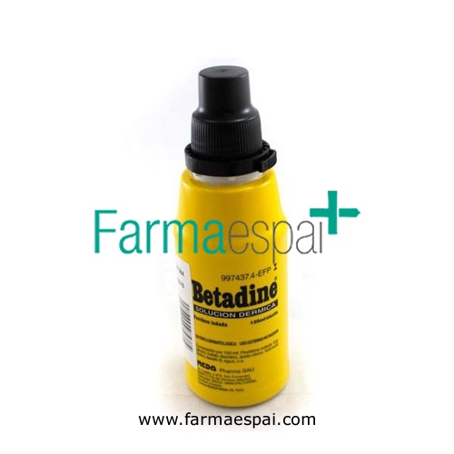 BETADINE 100 MG/ML SOLUCIÓN CUTÁNEA , 1 frasco de 125 ml