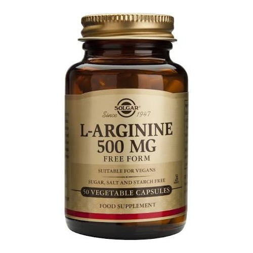 Solgar l- arginina 500 mg 50 vcaps