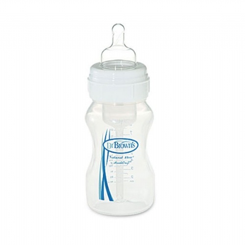 Biberon boca ancha pp options+ - dr brown`s natural flow (tetina nivel 2 270 ml)