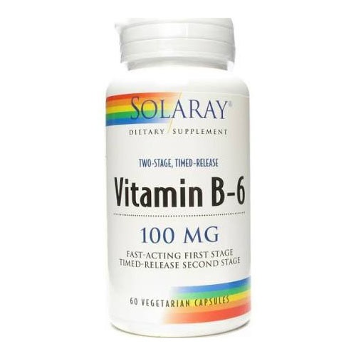Solaray vitamin b-6 100 mg 60 caps