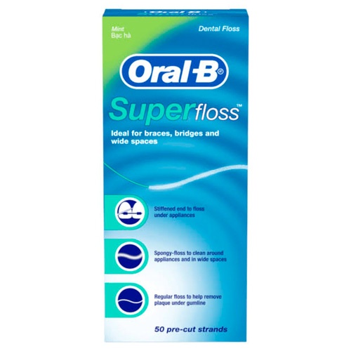 Super floss oral-b seda dental 50u