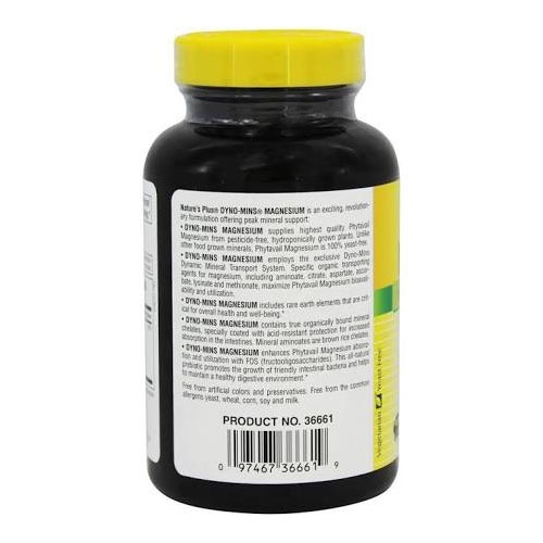 Natures plus dyno-mins magnesio 90c