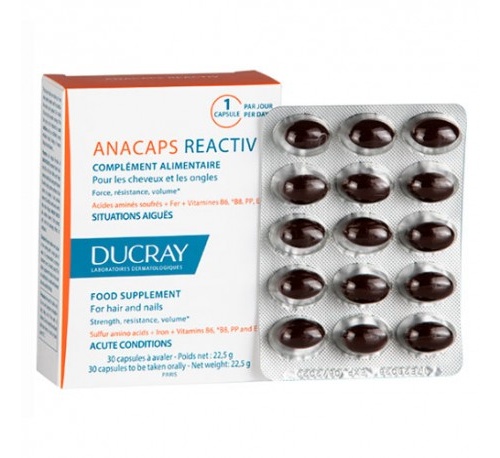 ANACAPS TRI-ACTIV CABELLO CUERO CABELLUDO Y UÑAS - DUCRAY (30 CAPS)