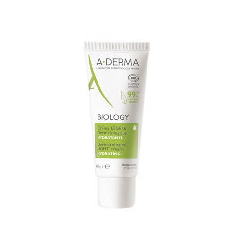 A-derma biology crema ligera dermatologica hidratante (1 envase 40 ml)