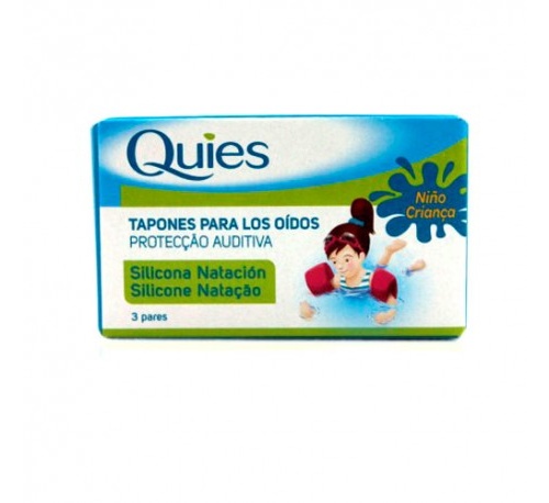 QUIES TAPONES OIDOS SILICONA (NATACION NIÑOS ) 6 U