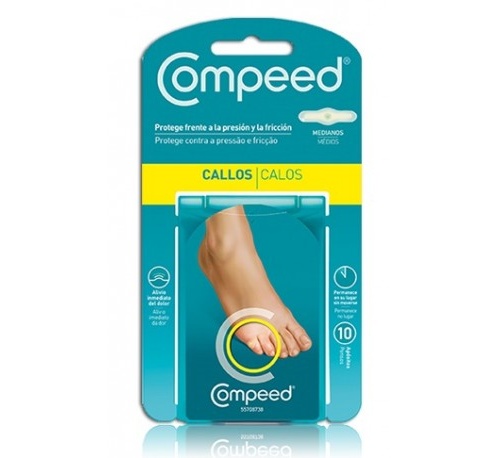 Compeed callos hidrocoloide talla mediana 10 unidades - hidrocoloide