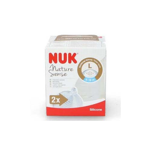 Tetina silicona anticolico - nuk nature sense (2 l 2 tetinas)