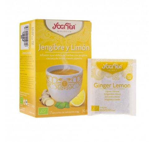 Yogi tea jengibre y limon 17 infusiones