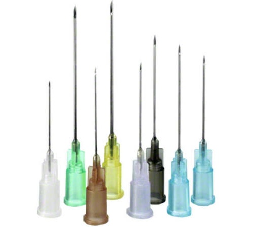 Aguja hipo sterican 23g 25-6 mm cono azul
