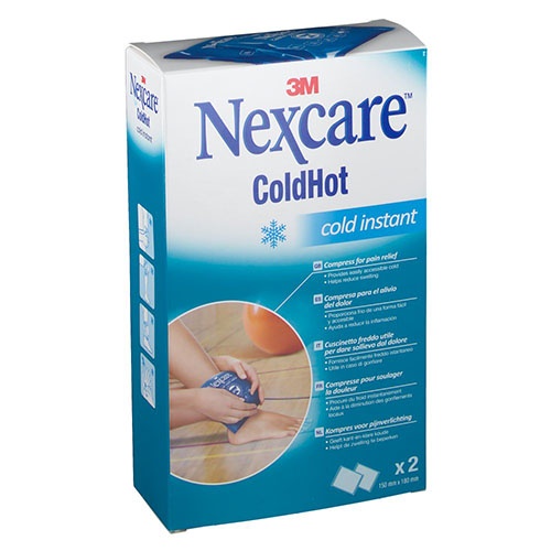 3m nexcare instant - coldhot aplicacion de frio instantaneo (2 bolsas 15 x 18 cm)