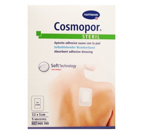 Cosmopor steril - aposito esteril (7.2 cm x  5 cm  5 apositos)