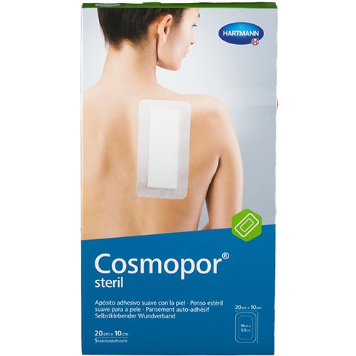 COSMOPOR STERIL - APOSITO ESTERIL (20 CM X 10 CM  5 APOSITOS)