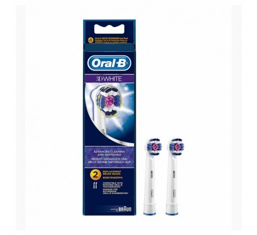 Cepillo dental electrico recargable - oral-b 3d white (2 u (eb18-2))