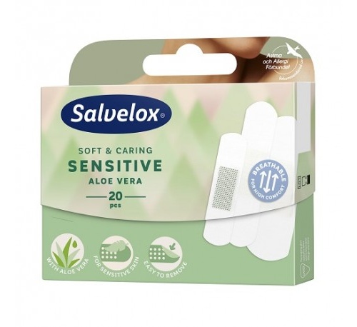 SALVELOX SENSITIVE - APOSITO ADHESIVO ALOE VERA (VARIOS TAMAÑOS 20 APOSITOS)