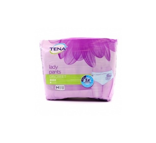 Tena silhouette cintura baja - braga absorb inc orina dia anat (blanco t - med 12 u)