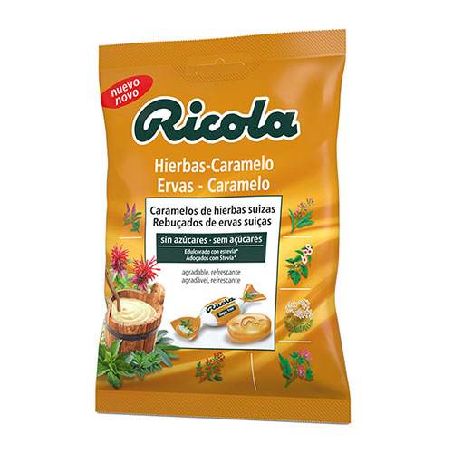Ricola caramelo s/a hierbas-caramelo 50g